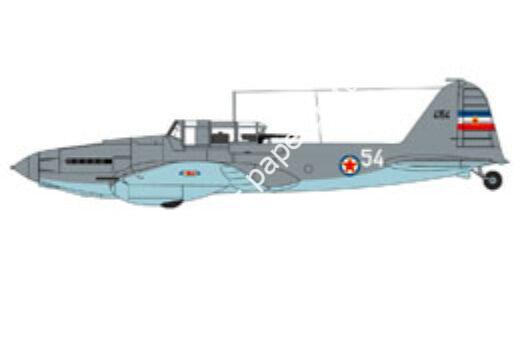 Mô hình giấy Il-2 Sturmovik – Il-2M3, Yugoslavian Air Force As displayed at Belgrad Aviation Museum - đồ chơi giấy thủ công PaperCraft VN