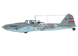Mô hình giấy Il-2 Sturmovik – Il-2M3, Yugoslavian Air Force As displayed at Belgrad Aviation Museum - đồ chơi giấy thủ công PaperCraft VN