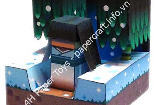 Mô hình giấy Yuki-onna (Yêu nữ tuyết Nhật Bản) - đồ chơi giấy thủ công PaperCraft VN