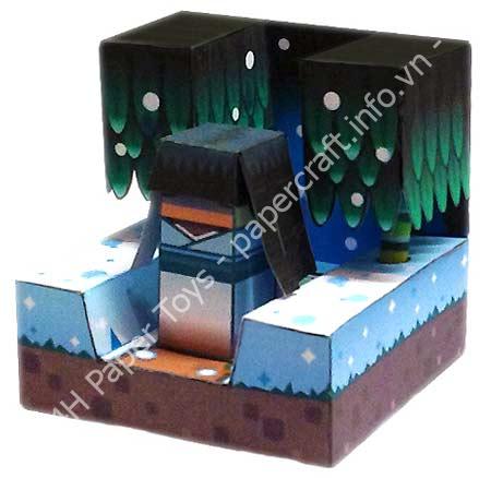 Mô hình giấy Yuki-onna (Yêu nữ tuyết Nhật Bản) - đồ chơi giấy thủ công PaperCraft VN
