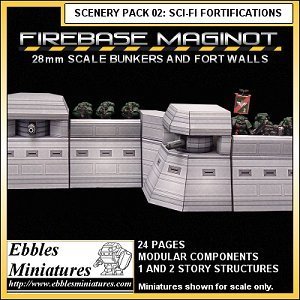 Mô hình giấy Firebase Maginot - Genet Models